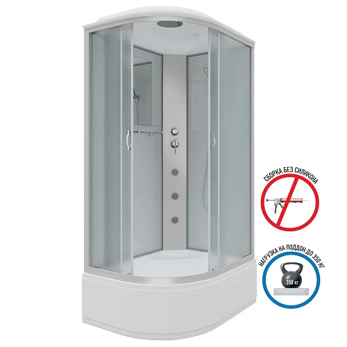 Душевая кабина Niagara Classic NG-2310-14RG (1200х800х2150) высокий поддон (40см) стекло матовое 23101424RG Душевая кабина Niagara Classic NG-2310-14RG (1200х800х2150) высокий поддон (40см) стекло матовое 23101424RG