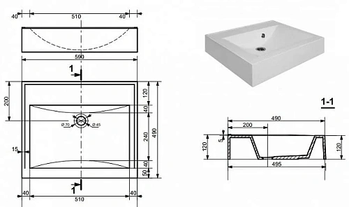 Раковина Эстет Комфорт ФР-00000805 590х495 над стиральной машиной Раковина Эстет Комфорт ФР-00000805 590х495 над стиральной машиной