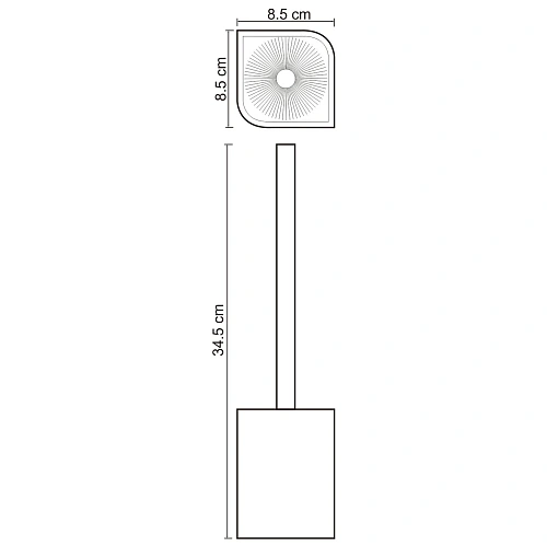 Ершик для унитаза WasserKRAFT Elba K-2727 черный Ершик для унитаза WasserKRAFT Elba K-2727 черный
