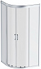 Картинка анонса товара «душевой уголок am.pm gem w90g-401-100wt 100х100, стекло прозрачное, профиль матовое серебо,без поддо»