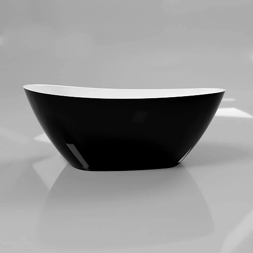 Ванна из искусственного камня WHITECROSS Spinel A 150x70 (черный/белый глянец) искусственный камень 0209.150070.10100 Ванна из искусственного камня WHITECROSS Spinel A 150x70 (черный/белый глянец) искусственный камень 0209.150070.10100