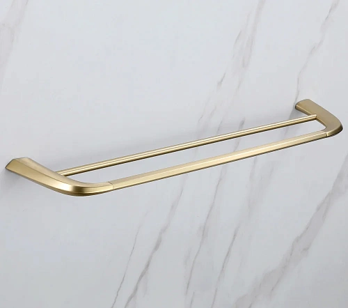 Полотенцедержатель двойной ABBER Nord AA1553G золото матовое Полотенцедержатель двойной ABBER Nord AA1553G золото матовое