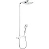 Душевая система hansgrohe Raindance Select E 300 2jet Showerpipe с термостатом, белый/хром 27126400