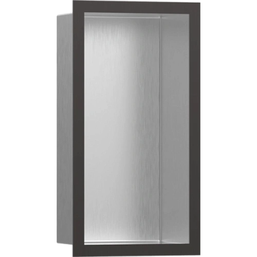 Настенный короб Hansgrohe XtraStoris Individual с дизайнерской рамой 30х15х10 см 56094340, шлифованн Настенный короб Hansgrohe XtraStoris Individual с дизайнерской рамой 30х15х10 см 56094340, шлифованн
