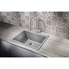 Кухонная мойка Milacio Murcia 60 Cuarzo (MC.77013), серый металлик Кухонная мойка Milacio Murcia 60 Cuarzo (MC.77013), серый металлик