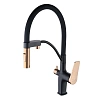 Смеситель для кухни Lemark Bronx LM3761BLR с подключением к фильтру, черный/золото Смеситель для кухни Lemark Bronx LM3761BLR с подключением к фильтру, черный/золото