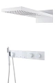 Душевая система Boheme ZODIAC с термостатом MATT WHITE встраиваемая 133-MW Душевая система Boheme ZODIAC с термостатом MATT WHITE встраиваемая 133-MW