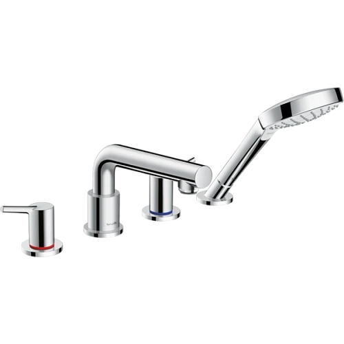 Смеситель на борт ванны Hansgrohe на 4 отверстия 72418000, хром Смеситель на борт ванны Hansgrohe на 4 отверстия 72418000, хром