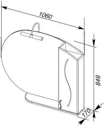 Комплект мебели Aquanet Моника 105 белый 00187564 Комплект мебели Aquanet Моника 105 белый 00187564