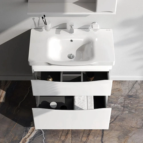 Тумба под раковину AM.PM Like M80FSX0802WG напольная, 80 см, белый Тумба под раковину AM.PM Like M80FSX0802WG напольная, 80 см, белый