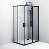 Душевой уголок AM.PM Gem S W93G-404-120290-BT S Twin Slide 120x90, профиль черный матовый, стекло прозрачное Душевой уголок AM.PM Gem S W93G-404-120290-BT S Twin Slide 120x90, профиль черный матовый, стекло прозрачное