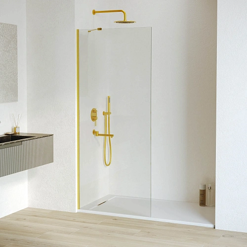 Душевая перегородка RGW Walk In WA-102Gb 600 мм 351010206-16 золото brush, Easy Clean Душевая перегородка RGW Walk In WA-102Gb 600 мм 351010206-16 золото brush, Easy Clean