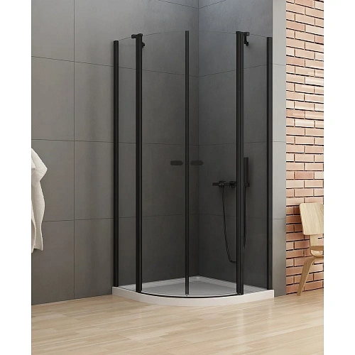 Душевой уголок NEW TRENDY NEW SOLEO BLACK 90x90x195 K-0539 (черный) Душевой уголок NEW TRENDY NEW SOLEO BLACK 90x90x195 K-0539 (черный)