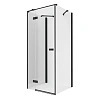 Душевой уголок NEW TRENDY REFLEXA BLACK L 100x80x200 EXK-5023 черный Душевой уголок NEW TRENDY REFLEXA BLACK L 100x80x200 EXK-5023 черный