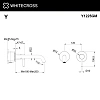 Смеситель для раковины WHITECROSS Y Y1225GM скрытого монтажа, оружейная сталь Смеситель для раковины WHITECROSS Y Y1225GM скрытого монтажа, оружейная сталь