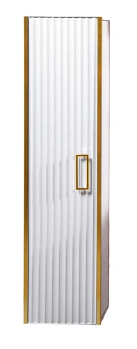 Шкаф-пенал Boheme MONACO белый глянец + золото без ножек 868-WG Шкаф-пенал Boheme MONACO белый глянец + золото без ножек 868-WG