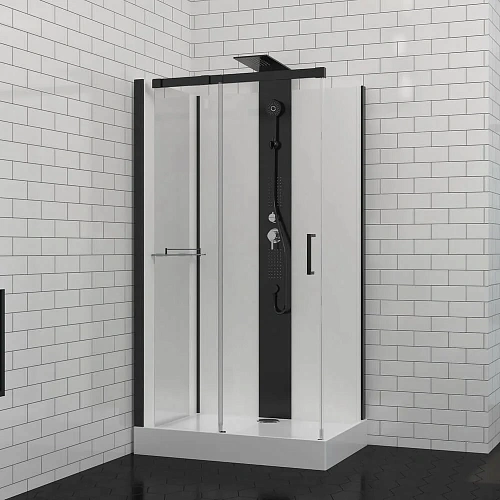 Душевая кабина Black&White G8708 (800х1100х2170) 8708000 Душевая кабина Black&White G8708 (800х1100х2170) 8708000