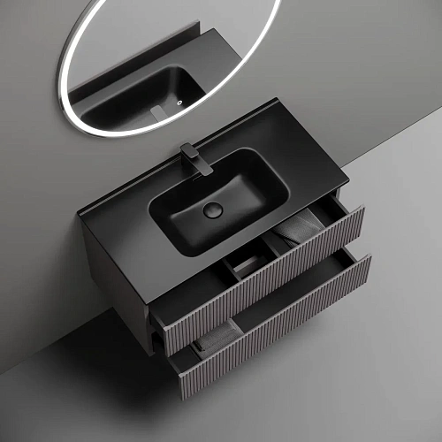 Тумба под раковину Sancos Snob T SNT90SM 890х445х500 Doha Soft, подвесная Тумба под раковину Sancos Snob T SNT90SM 890х445х500 Doha Soft, подвесная