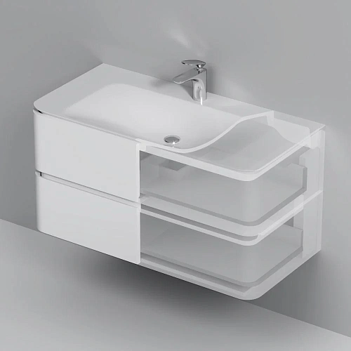 Тумба под раковину AM.PM Sensation M30FHX1002WG подвесная, 100 см, белый Тумба под раковину AM.PM Sensation M30FHX1002WG подвесная, 100 см, белый