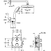 Душевая система GROHE Grohtherm (34727000) встраиваемая, термостатическая, хром Душевая система GROHE Grohtherm (34727000) встраиваемая, термостатическая, хром