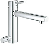 Картинка анонса товара «смеситель для кухни grohe concetto со средним изливом с запорным вентилем, хром (31209001)»