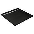 Детальная картинка товара «душевой поддон cezares tray-as-a-90-30-nero 900x900 искусственный камень, черный матовый»