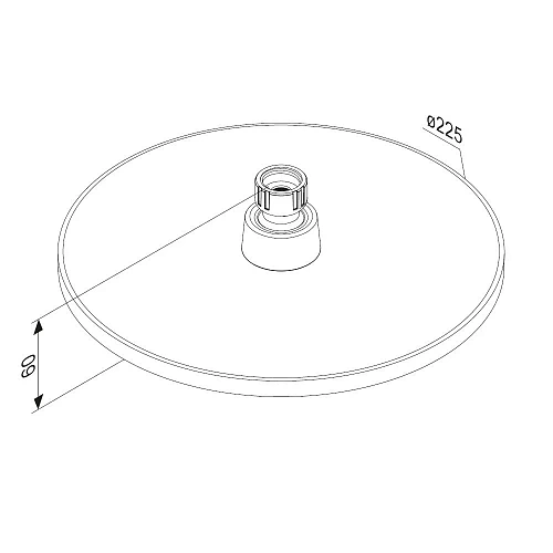 Верхний душ Damixa Jupiter 977050000 круг, хром Верхний душ Damixa Jupiter 977050000 круг, хром