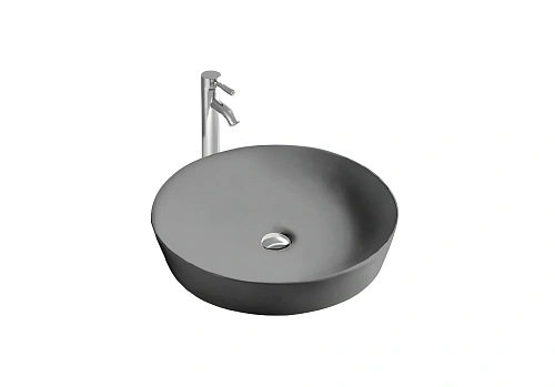 Раковина Aquatek ЕВРОПА AQ5558-MG 415x415x135, матовый серый, накладная Раковина Aquatek ЕВРОПА AQ5558-MG 415x415x135, матовый серый, накладная