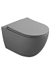 Унитаз подвесной Wonzon &amp; Woghand NILE безободковый, серый матовый (WW-UP2210-MG)
