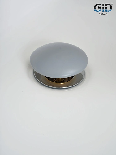 Донный клапан Gid без перелива Gmh100 74401K серый матовый 7x7x10 Донный клапан Gid без перелива Gmh100 74401K серый матовый 7x7x10