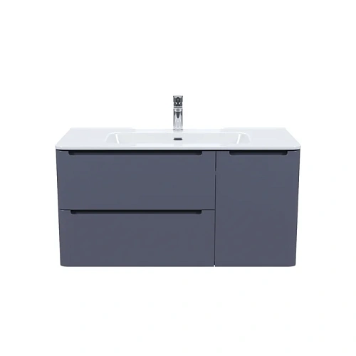 Тумба с раковиной IDDIS Edifice (EDI10D0i95K) подвесная, 100 см, темно-серый Тумба с раковиной IDDIS Edifice (EDI10D0i95K) подвесная, 100 см, темно-серый