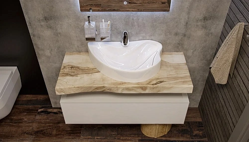 Раковина Velvex Felay 60 Белая с отверстием rkFEL.60-81 Раковина Velvex Felay 60 Белая с отверстием rkFEL.60-81