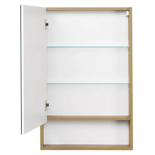 Зеркальный шкаф Aquaton Сканди 55 белый, дуб рустикальный 1A252102SDZ90 Зеркальный шкаф Aquaton Сканди 55 белый, дуб рустикальный 1A252102SDZ90