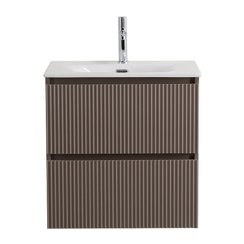 Тумба под раковину BelBagno UNO-600-2C-SO-СO подвесная, бежевый матовый, 600x455x608 Тумба под раковину BelBagno UNO-600-2C-SO-СO подвесная, бежевый матовый, 600x455x608