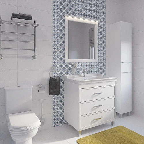 Комплект мебели STWORKI Хальмстад 80 белая, в современном стиле (комплект, гарнитур) 505656 Комплект мебели STWORKI Хальмстад 80 белая, в современном стиле (комплект, гарнитур) 505656