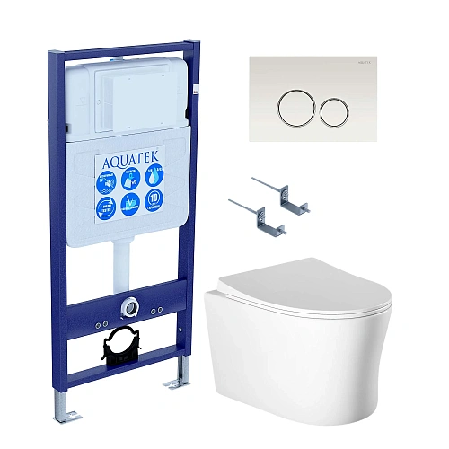 Комплект инсталляции Aquatek Standard INS-0000012 с крепежом KKI-0000002 клавишей смыва KDI-0000016 унитазом НИКА AQ2009-00 с сиденьем микролифт SET Aquatek НИКА-016 4в1 Комплект инсталляции Aquatek Standard INS-0000012 с крепежом KKI-0000002 клавишей смыва KDI-0000016 унитазом НИКА AQ2009-00 с сиденьем микролифт SET Aquatek НИКА-016 4в1