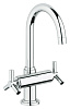 Картинка анонса товара «смеситель для раковины grohe atrio ypsilon с донным клапаном, хром (21019000)»
