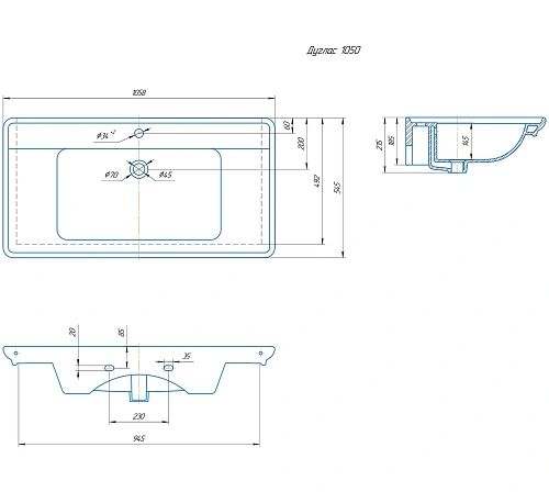 Тумба под раковину BRIZ Альби т8-105 под раковину Дуглас 235 03-08105-14 00 БЕЛ белый Тумба под раковину BRIZ Альби т8-105 под раковину Дуглас 235 03-08105-14 00 БЕЛ белый