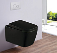 Детальная картинка товара «унитаз подвесной esbano tiron-c (esuptirocbm) matt black 485x335x285 с крышкой микролифт»