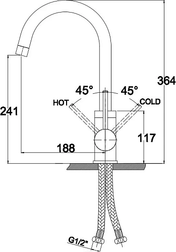 Смеситель для кухни Kaiser Merkur 26633 Смеситель для кухни Kaiser Merkur 26633