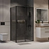 Душевой уголок Niagara Nova NG-85-14TB-TB90-34 (140x90x195) прямоуг, раздвижн, черный матов., стекло тонированное Душевой уголок Niagara Nova NG-85-14TB-TB90-34 (140x90x195) прямоуг, раздвижн, черный матов., стекло тонированное