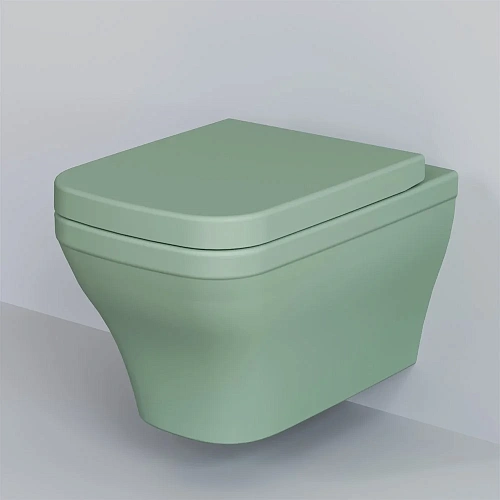 Крышка-сиденье Ambassador Benefit 202T21001 (толстое) мятное матовое Крышка-сиденье Ambassador Benefit 202T21001 (толстое) мятное матовое