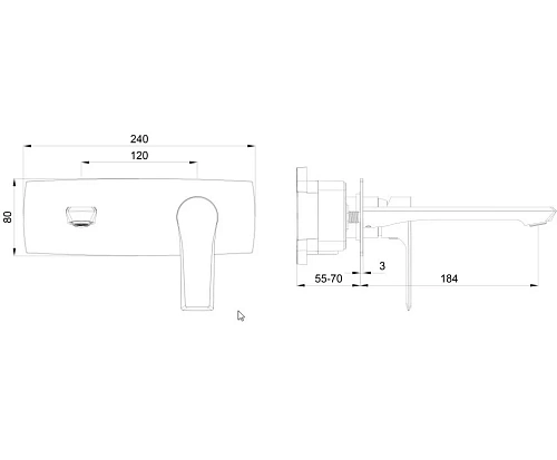 Смеситель для раковины Wonzon & Woghand BRILLIANT встраиваемый, хром (WW-88869079-CR) Смеситель для раковины Wonzon & Woghand BRILLIANT встраиваемый, хром (WW-88869079-CR)
