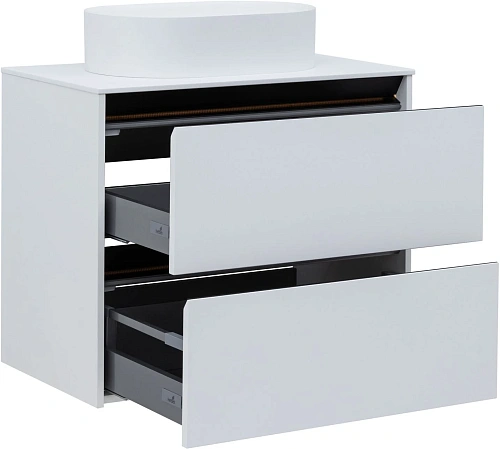 Тумба под раковину Allen Brau Activity 80 1.34004.WM белый матовый/черный брашированный Тумба под раковину Allen Brau Activity 80 1.34004.WM белый матовый/черный брашированный