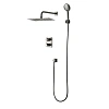 Душевая система Lemark Bronx LM3749GM термостатическая, встраиваемая, графит