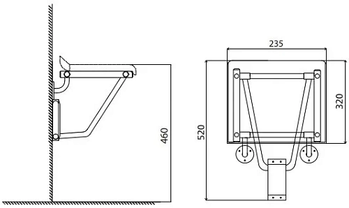 Сиденье для душа Bemeta HELP program 326325056 Сиденье для душа Bemeta HELP program 326325056