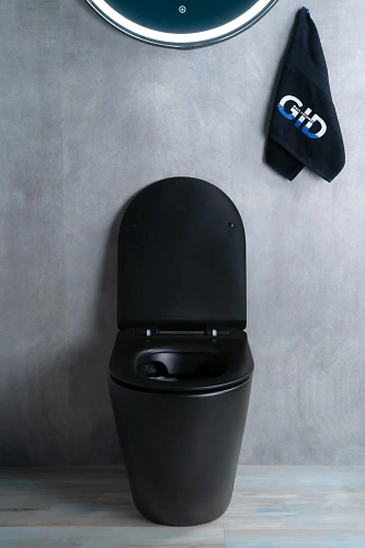 Унитаз приставной Gid TRS-269BM 62214Y черный матовый 56x36.5x42 с крышкой микролифт Унитаз приставной Gid TRS-269BM 62214Y черный матовый 56x36.5x42 с крышкой микролифт