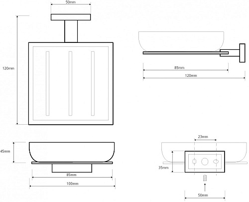 Мыльница Bemeta PLAZA 118108022 Мыльница Bemeta PLAZA 118108022