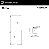 Ершик для унитаза WHITECROSS Cubo CU2476GM оружейная сталь Ершик для унитаза WHITECROSS Cubo CU2476GM оружейная сталь
