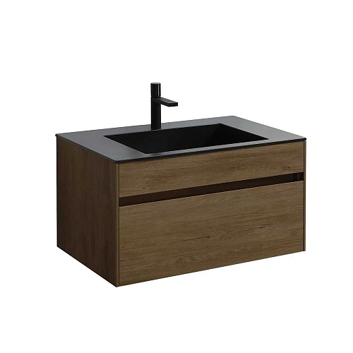 Тумба под раковину Vincea Chiara 800 подвесная, 1 выкатной ящик soft-close, T.Oak VMC-2C800TO Тумба под раковину Vincea Chiara 800 подвесная, 1 выкатной ящик soft-close, T.Oak VMC-2C800TO